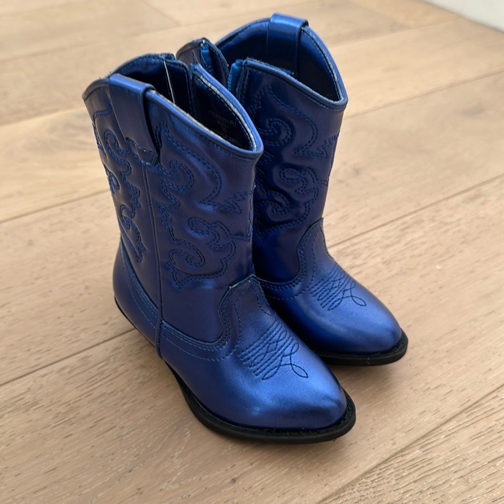 NWT Tucker & Tate Blue Cowboy Boots - Toddler